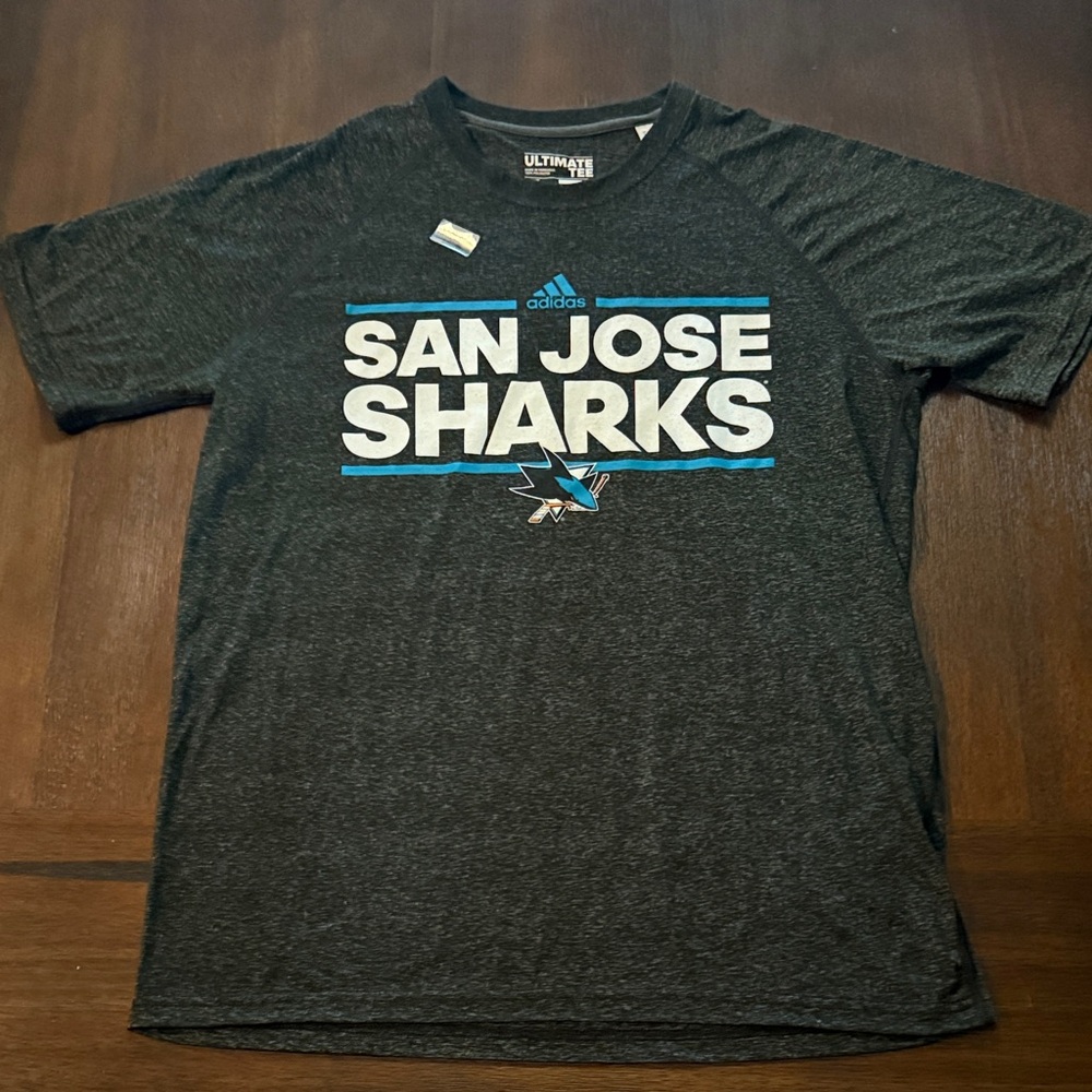 Adidas San Jose Sharks Charcoal Large